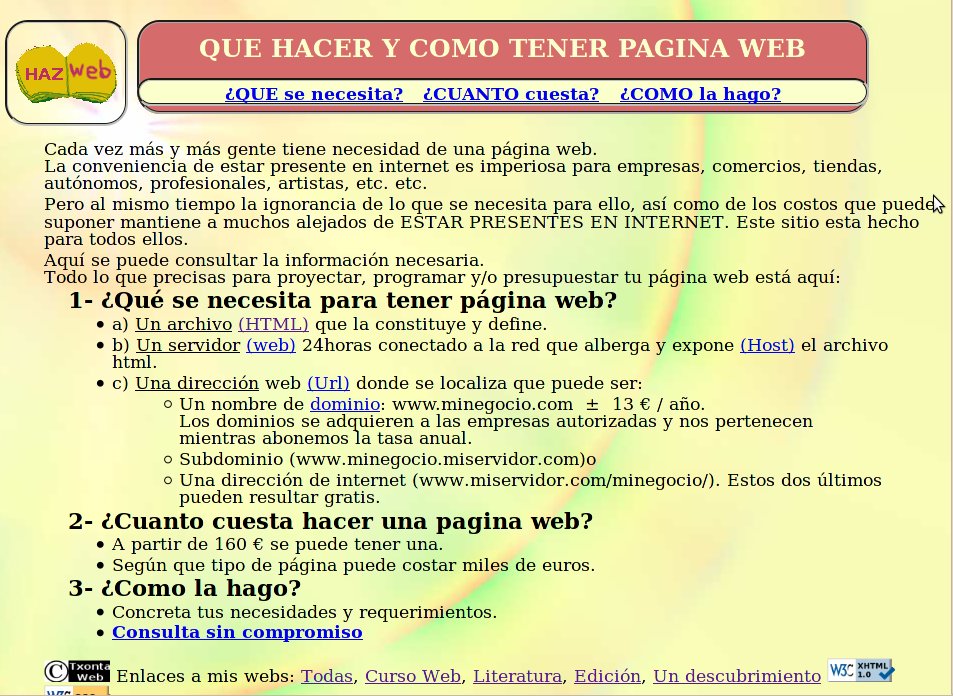 Diseño Web Eibar TxontaWeb